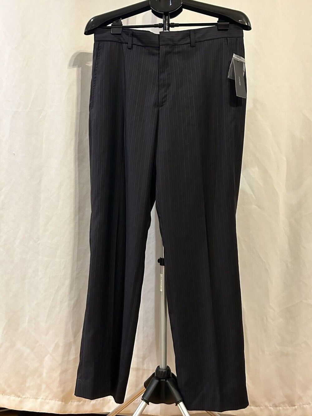 NWT DKNY Charcoal Pin Stripped Pants Women's size 33